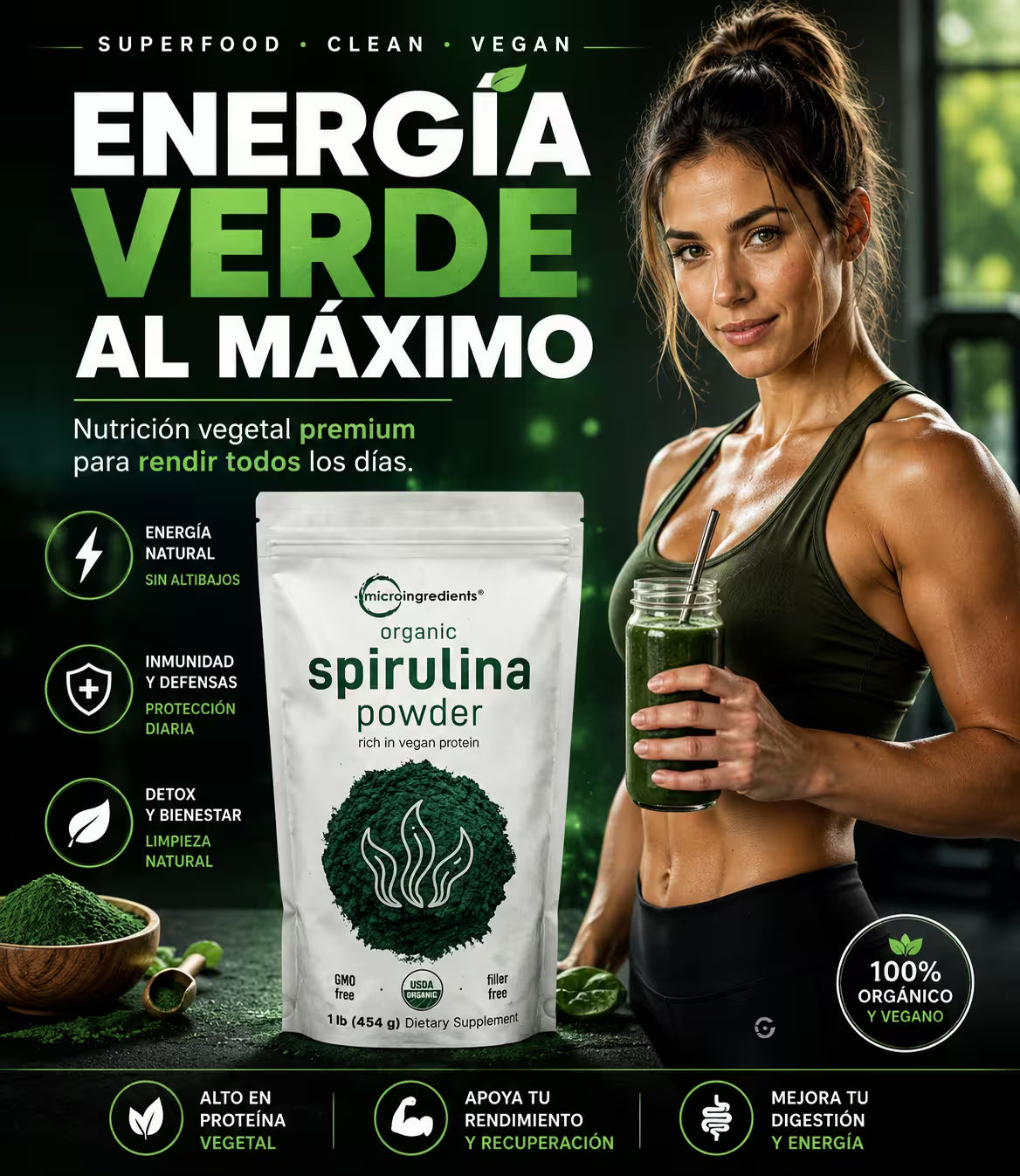 SPIRULINA POWDER - MI TODO EN UNO